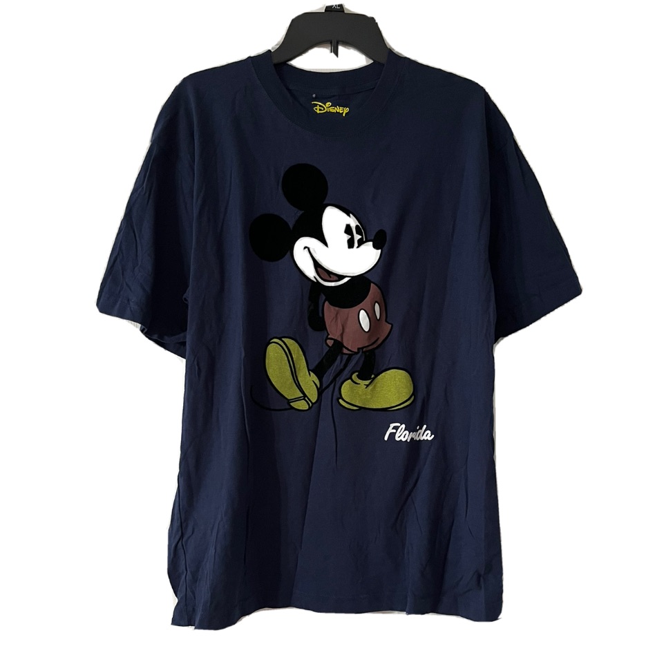 Disney Xl /Xg Navy Blue Mickey Mouse Florida T-Shirt Unisex Men Or